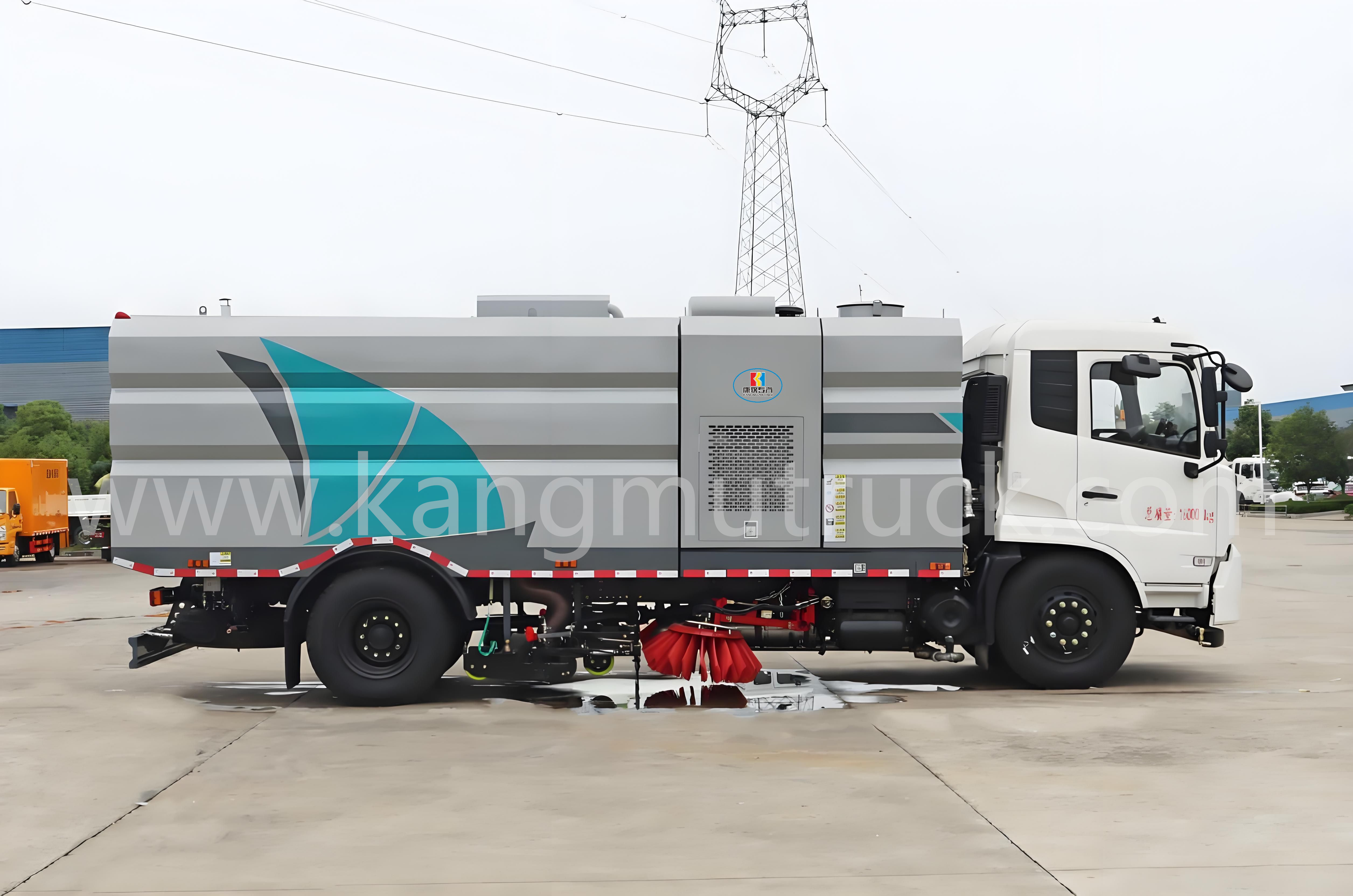 Dongfeng KR Road Washing Sweeper Truck(2)