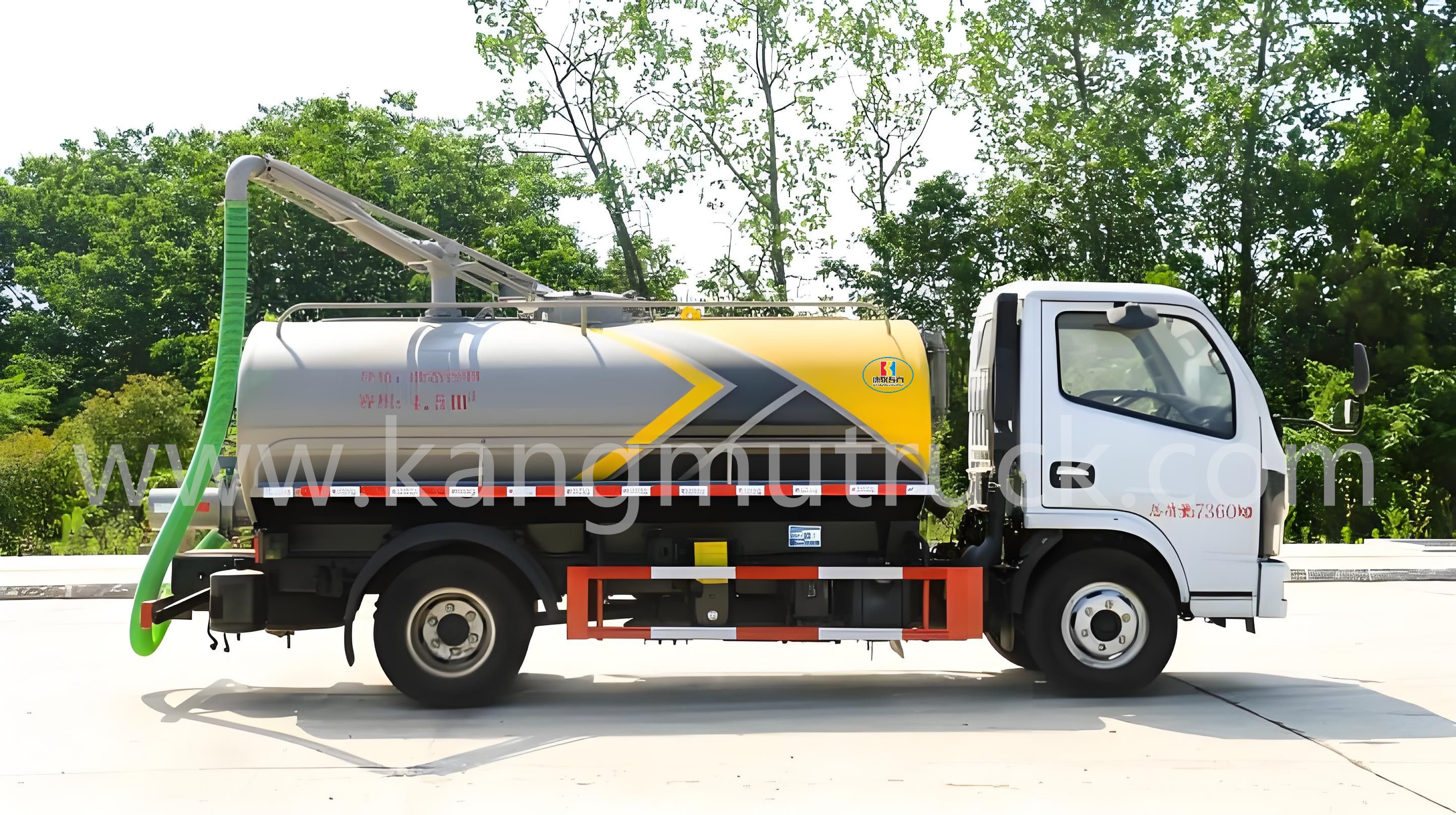 Dongfeng Dolika 5CBM Cesspit T&oslash;mmer Og Suge Truck