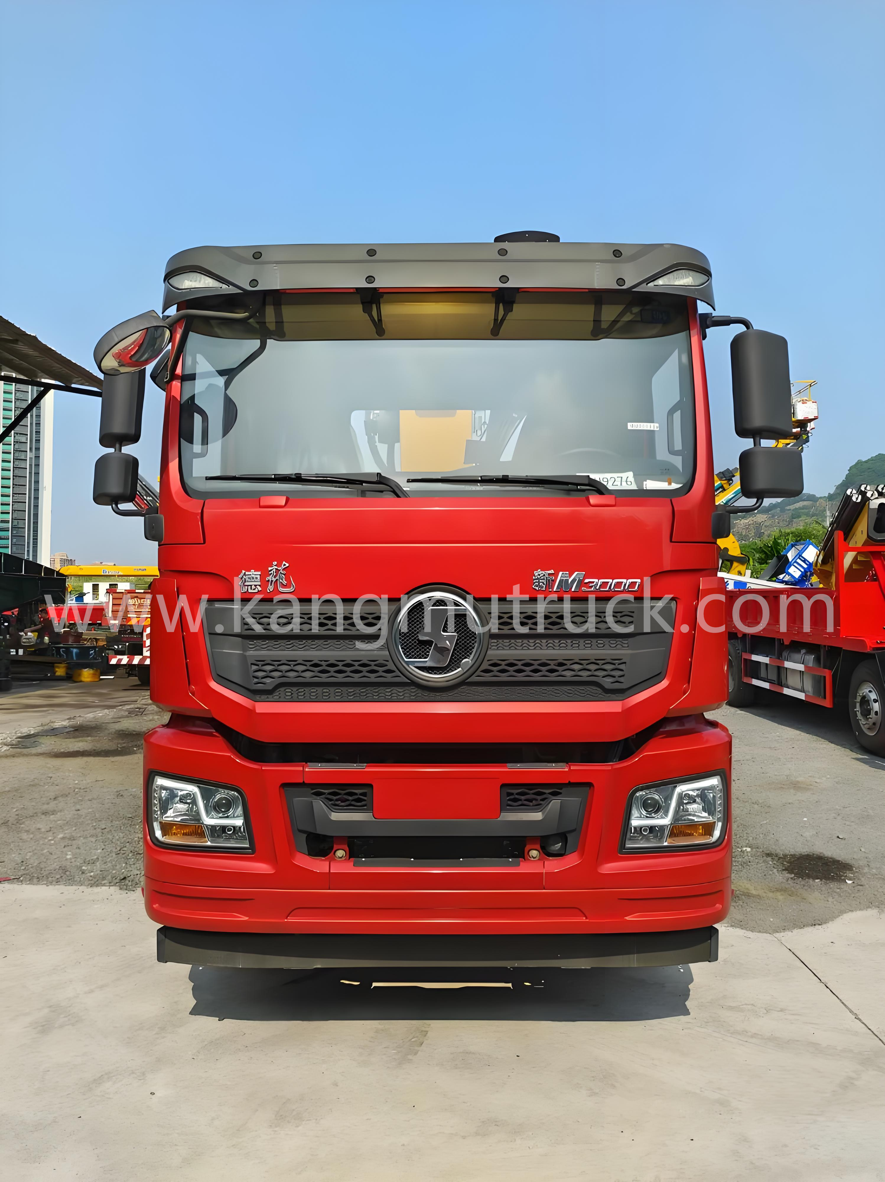 Shacman Delong 16Tons 텔레스코픽 스트레이트 암 크레인 트럭
