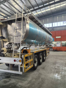 China Hubei Kangmu High-end 48cbm din aliaj de aluminiu remorcă de alimentare &icirc;n vrac