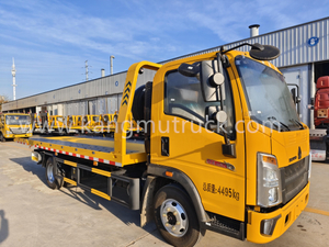 HOWO 140HP Heavy-duty Wrecker Recovery Truck Flatbed Slide Bed Tow Truck