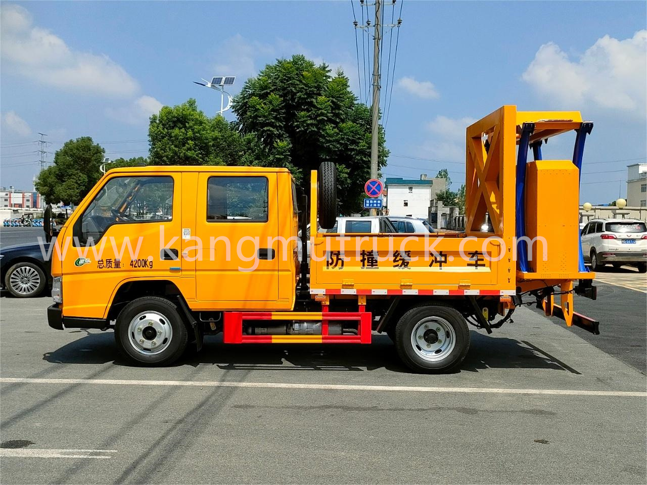 JMC 70K/80K Anti-Kollision Buffer Truck Kollisionsforebyggende lastbil