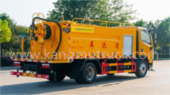 Dongfeng Dolika D7 8Cbm ဖိအားမြင့် သန့်ရှင်းရေးထရပ်ကား