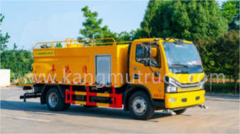 Dongfeng Dolika D7 8Cbm ဖိအားမြင့် သန့်ရှင်းရေးထရပ်ကား