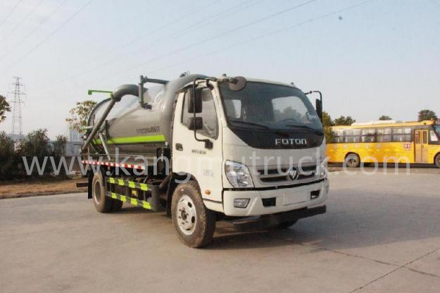 Foton Ollin Yunnei 150HP 8Cbm camion di aspirazione delle acque reflue