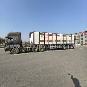 Բարձրակարգ Alluminiun Alloy Երկհարկանի Անասնաբուծական Տրանսպորտային Կցասայլ