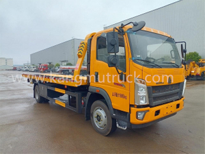 HOWO 4500mm شاحنة سحب منصة انزلاقية بقاعدة عجلات