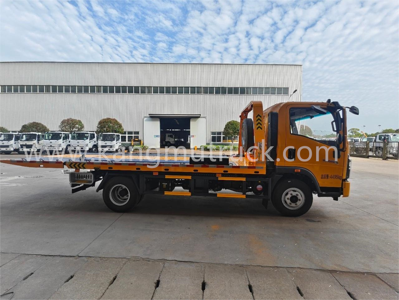 HOWO Commander 5-tonns Heavy Duty Wrecker Bergingstruck Flatbed Slide Bed Tow Truck